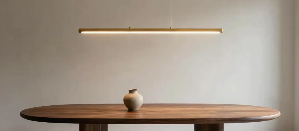 Como escolher a iluminação pendente ideal para a mesa de jantar